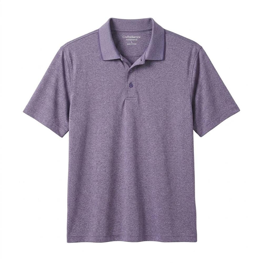 Croft & Barrow Men's Performance Polo Shirt - Purple Heather